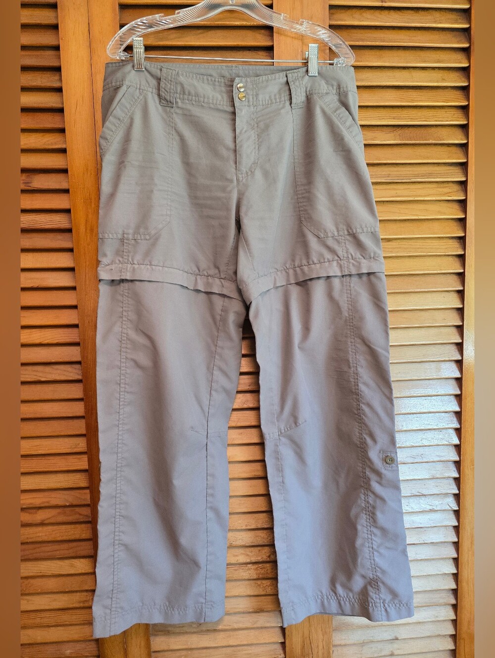 Koppen Convertible Hiking Women's Cargo Pants Size 10 Light Green
